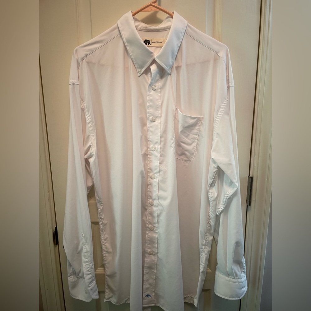 Onward Reserve Performance White Button-Down Shirt - image 1